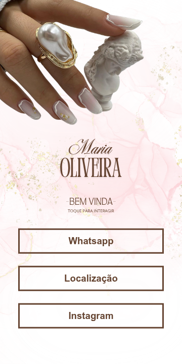 Template editável no Canva — Maria Oliveira · Rosé Marble
